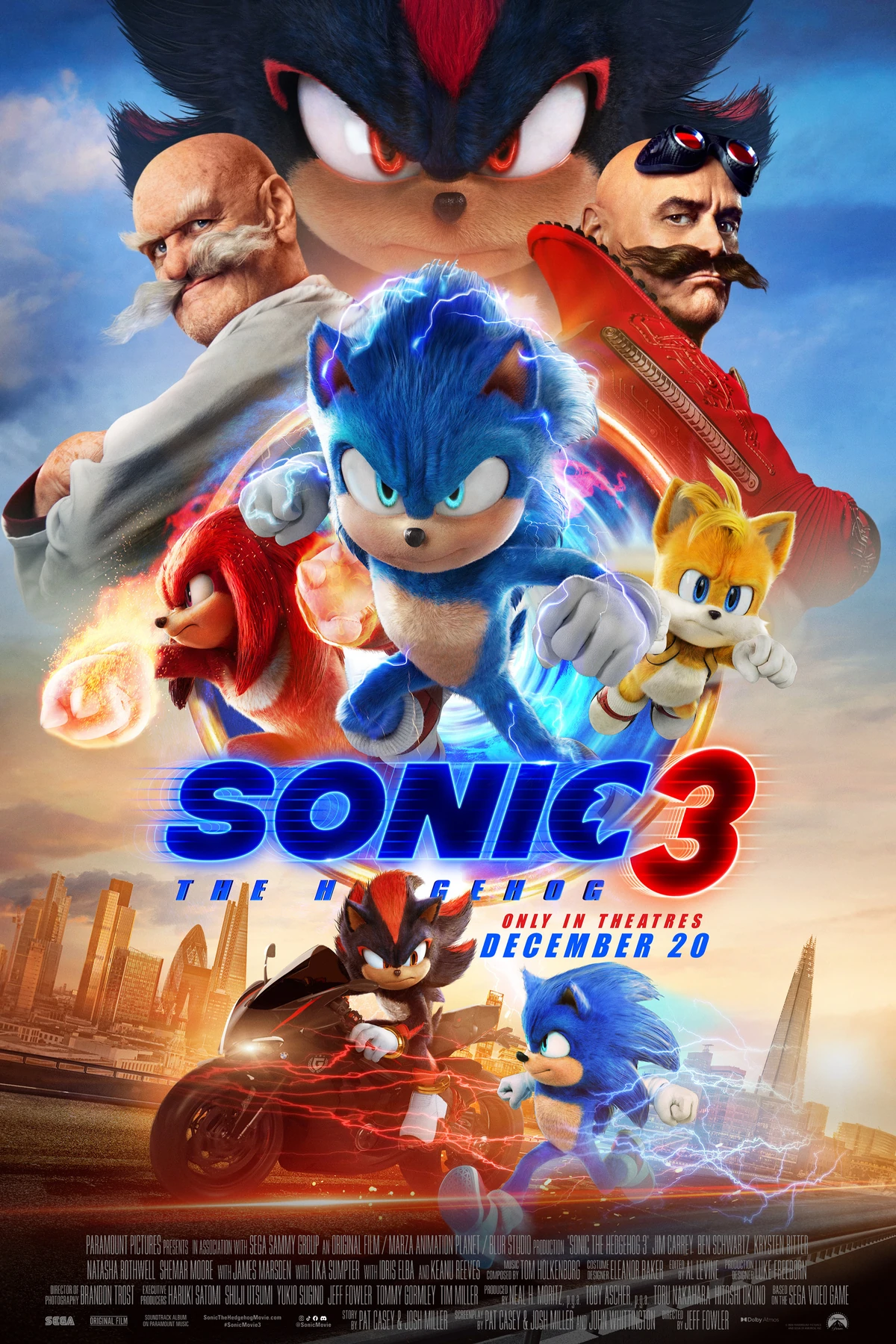 Sonic the Hedgehog 3 (2025) Movie Poster