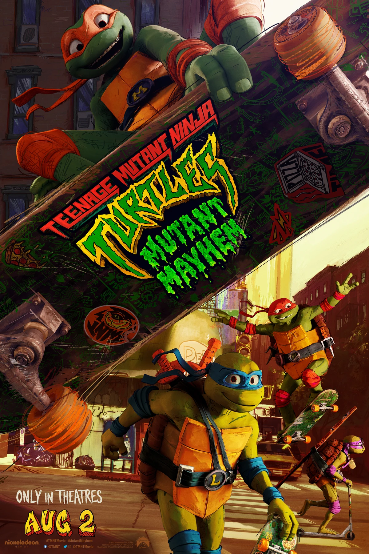 Teenage Mutant Ninja Turtles Mutant Mayhem (2023) Movie Poster